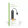 USB šakotuvas Nedis UHUBU2420BK USB 2.0 480 Mbit/s juodas