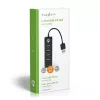 USB šakotuvas Nedis UHUBU2420BK USB 2.0 480 Mbit/s juodas