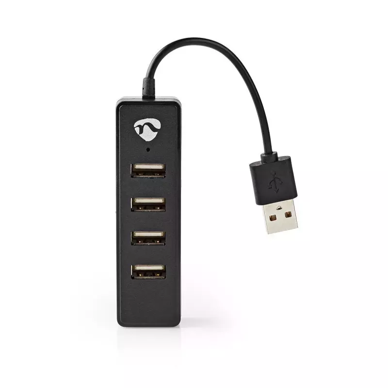 USB šakotuvas Nedis UHUBU2420BK USB 2.0 480 Mbit/s juodas