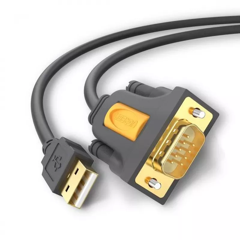 Ugreen 20210 serijinis laidas, juodas, 1 m, USB 2.0, RS-232