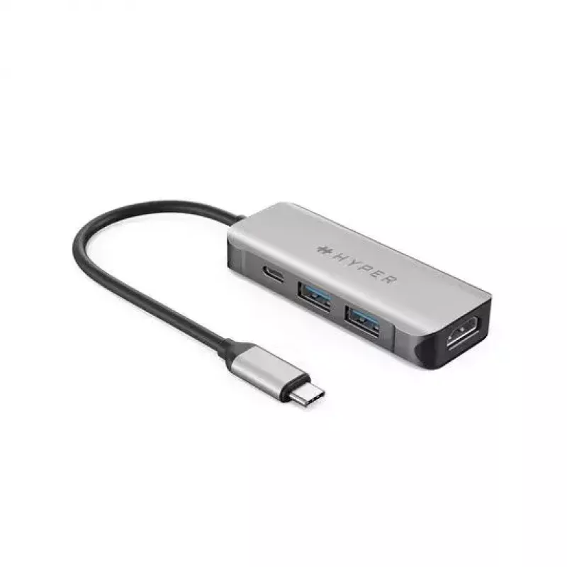 Nešiojamojo kompiuterio dokas TARGUS HYPER HD41-GL USB 2.0 Type-C juoda pilka