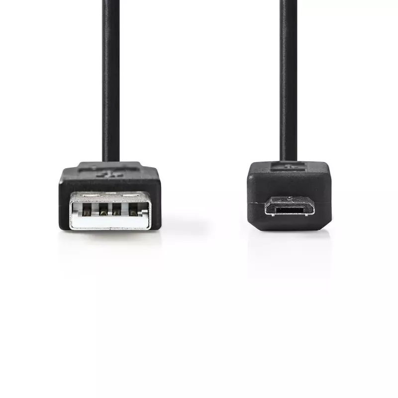 Nedis USB laidas USB 2.0 3 m USB A – Micro-USB B, juodas