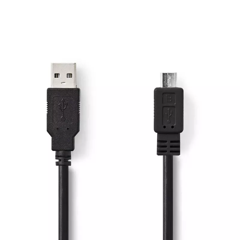 Nedis USB laidas USB 2.0 3 m USB A – Micro-USB B, juodas
