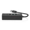 USB šakotuvas Nedis CCGB61250BK01 USB 3.2 Gen 1 Type-A 5000 Mbit/s juodas