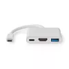 Nešiojamojo kompiuterio dokas Nedis CCGB64770WT01 USB Type-C laidinis 7,5W