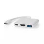 Nešiojamojo kompiuterio dokas Nedis CCGB64770WT01 USB Type-C laidinis 7,5W