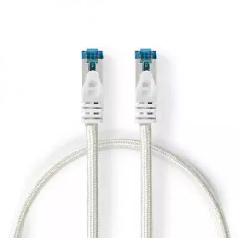 Tinklo kabelis Nedis CCTB85321AL05 RJ-45 Cat6a 0.5 m Sidabrinis