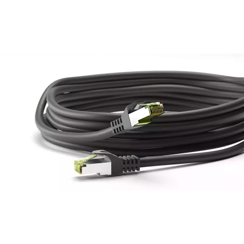 Goobay tinklo kabelis, juodas, 0,25 m, Cat8.1 S/FTP