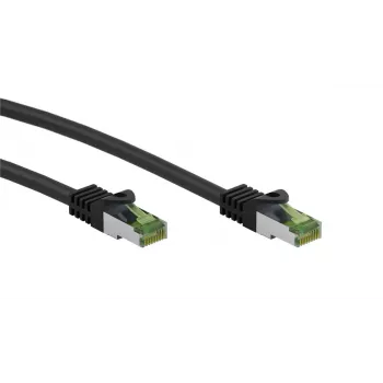 Goobay tinklo kabelis, juodas, 0,25 m, Cat8.1 S/FTP
