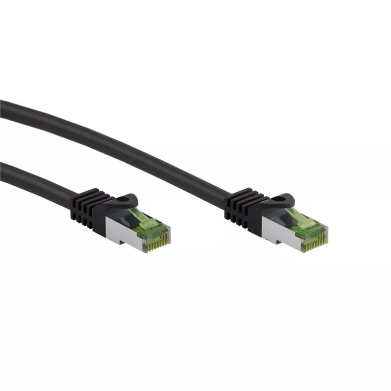 Tinklo kabelis Wentronic 61096 5m Cat8.1 S/FTP RJ-45 Juodas