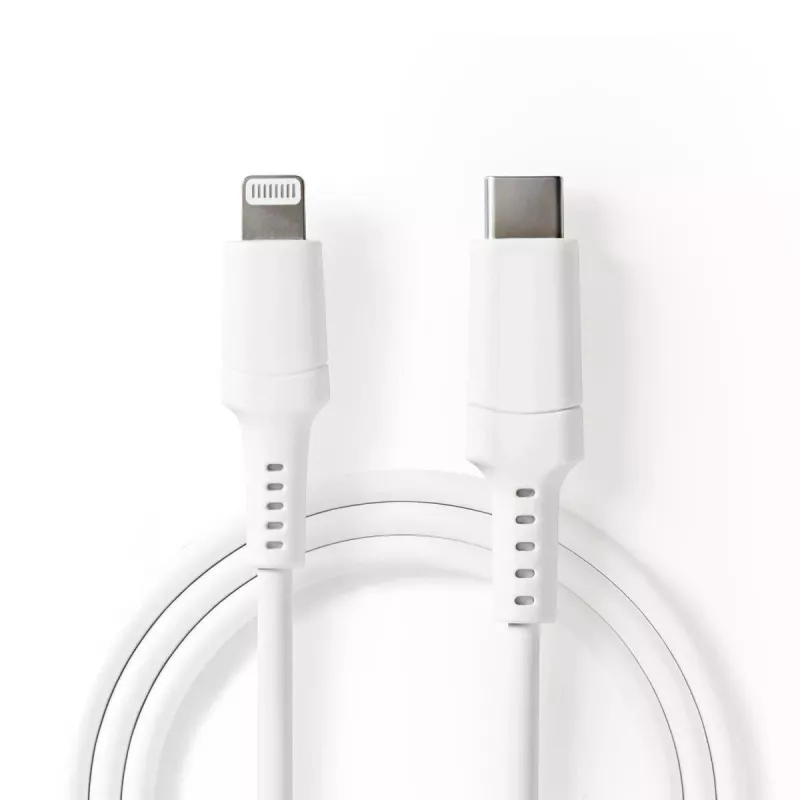 Lightning laidas Nedis CCGW39650WT10 1 m baltas USB-C