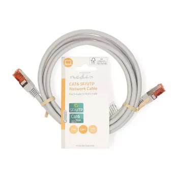 Tinklo kabelis Nedis CCGL85220GY20 RJ-45 Cat6 2 m Pilkas