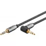 Garso kabelis Goobay (WENTRONIC) 3,5 mm TRS–3,5 mm TRS, 3 m, varis, paauksuoti kontaktai, magnetiškai ekranuotas