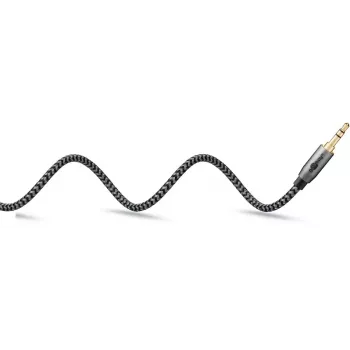 Garsinis kabelis Goobay / WENTRONIC 3.5 mm TRS–3.5 mm TRS, 5 m, varis, auksuoti kontaktai, magnetinis ekranavimas