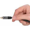 Audio laidas Goobay (WENTRONIC) 65306 — 3 m TOSLINK kištukas–kištukas, varis, paauksuoti kontaktai, juoda/sidabrinė