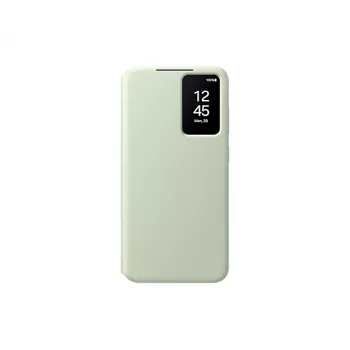 Piniginė dėklas Samsung Galaxy S24+ Žalia Vienspalvė