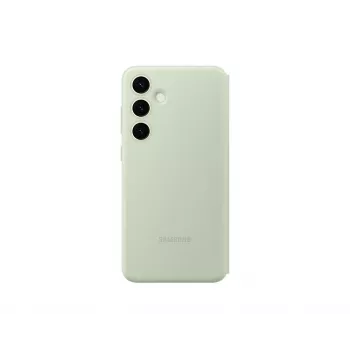 Piniginė dėklas Samsung Galaxy S24+ Žalia Vienspalvė