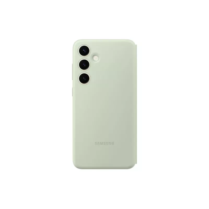 Piniginė dėklas Samsung Galaxy S24+ Žalia Vienspalvė