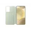 Piniginė dėklas Samsung Galaxy S24+ Žalia Vienspalvė