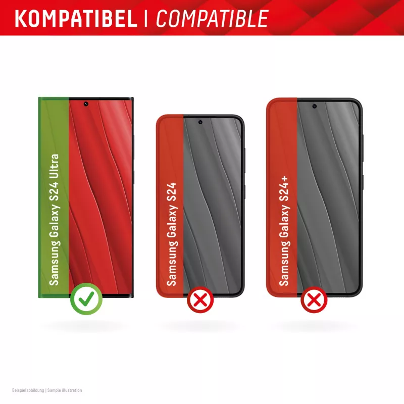 Displex ekrano apsauginis stiklas + dėklas, skirtas „Samsung Galaxy S24 Ultra“, ekologiškas montavimo rėmelis, pilnas dangtelis
