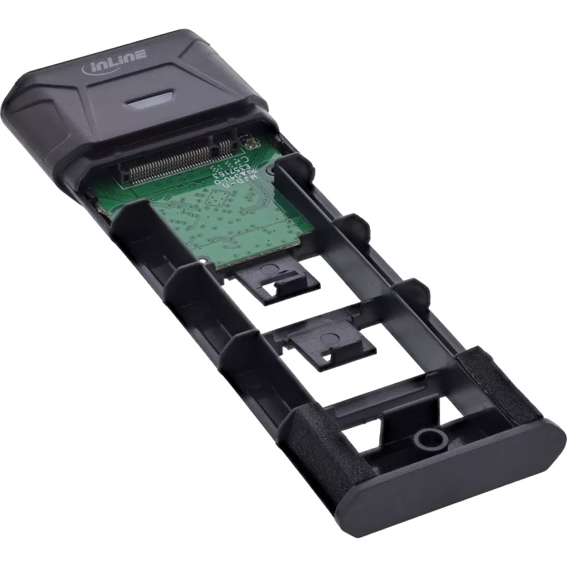 InLine USB3.2 Gen.2 USB-C į M.2 SSD (PCIe NVMe & SATA) korpusas