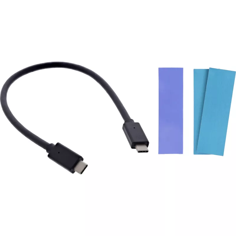 InLine USB3.2 Gen.2 USB-C į M.2 SSD (PCIe NVMe & SATA) korpusas