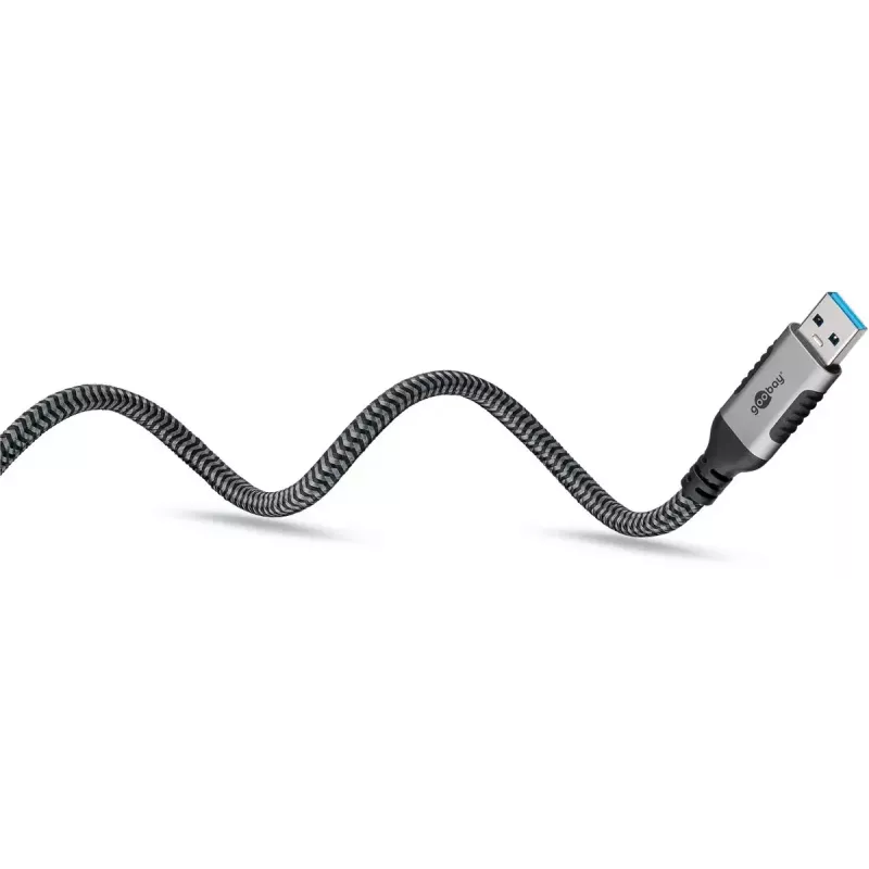 Goobay jungčių adapteris USB A RJ-45 15 m juoda sidabrinė