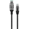 Goobay jungčių adapteris USB A RJ-45 15 m juoda sidabrinė