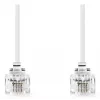 Telefoninis laidas Nedis TCGL90200WT20 RJ-11 RJ-11 2 m Baltas