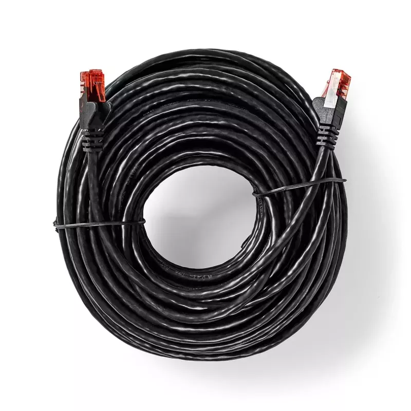 Tinklo kabelis Nedis CCGL85900BK300 RJ-45 Cat6 30 m juodas