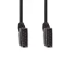 Nedis CVGL31001BK15 SCART laidas 1.5 m SCART (10 kontaktų) Juodas