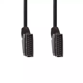 Nedis CVGL31001BK15 SCART laidas 1.5 m SCART (10 kontaktų) Juodas