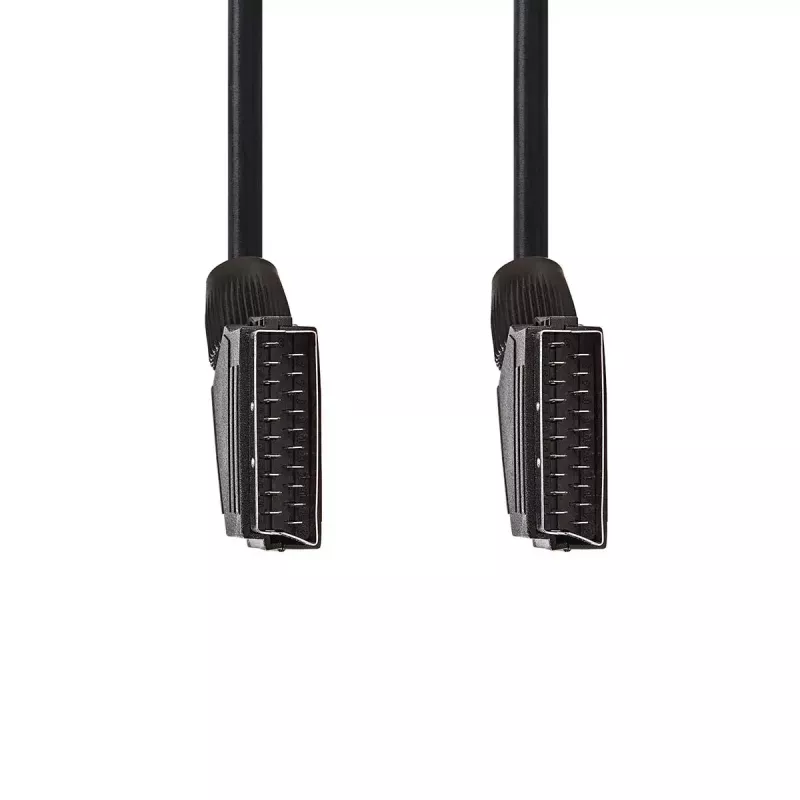 Nedis CVGL31001BK15 SCART laidas 1.5 m SCART (10 kontaktų) Juodas