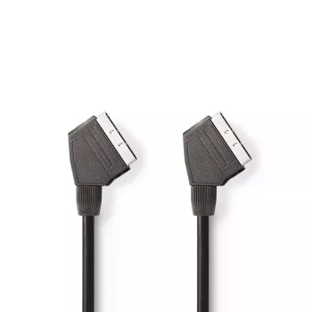 Nedis CVGL31001BK15 SCART laidas 1.5 m SCART (10 kontaktų) Juodas