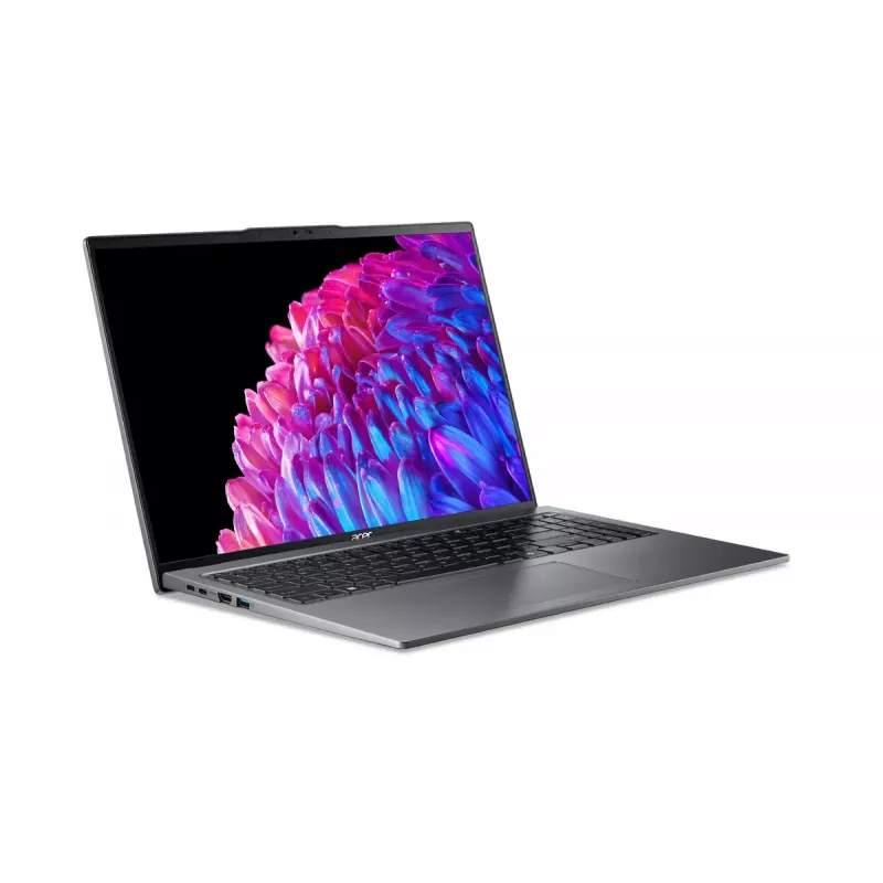 Nešiojamas kompiuteris Acer Swift Go 16 SFG16-72-76Q5 — Intel Core Ultra 7 155U, 16 colių (40,6 cm) 3.2K 16 GB LPDDR5, 512 GB SSD, Windows 11 Home, pilka