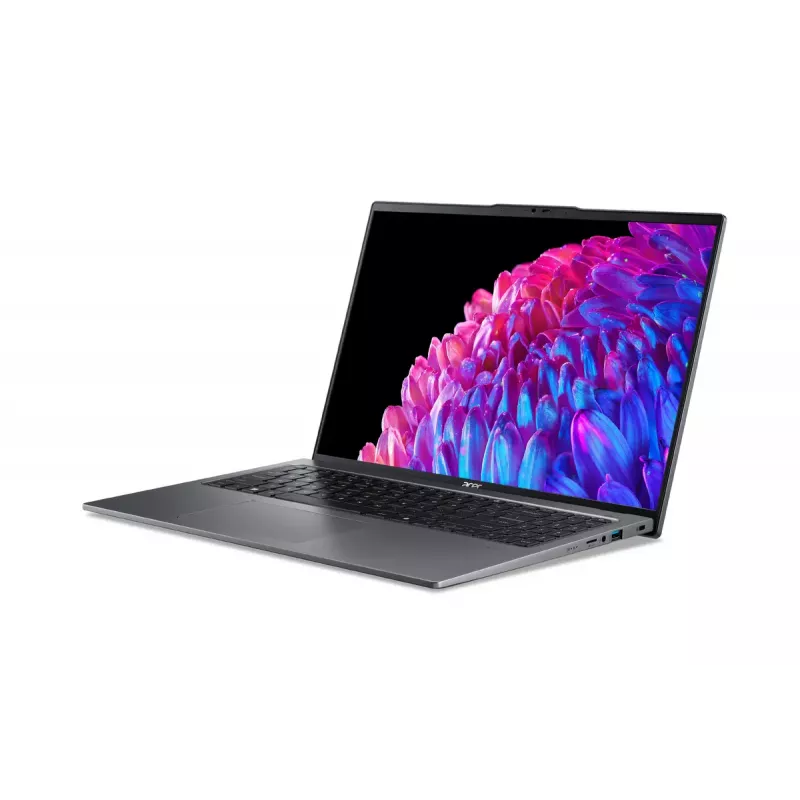 Nešiojamas kompiuteris Acer Swift Go 16 SFG16-72-76Q5 — Intel Core Ultra 7 155U, 16 colių (40,6 cm) 3.2K 16 GB LPDDR5, 512 GB SSD, Windows 11 Home, pilka