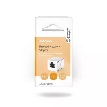 Nedis CCGB89011ME jungtis RJ45 Metalinė Moteriška/Moteriška