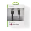 USB kabelis Nedis CCGW61600BK20 2m USB 3.2 Gen 1 USB A USB C juodas