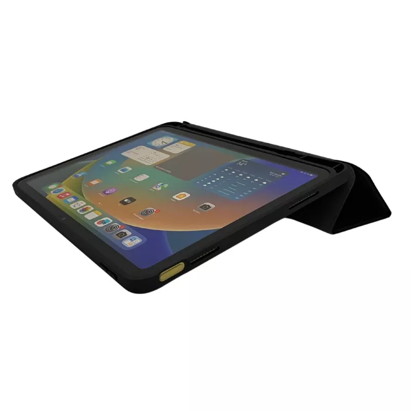 Folio Slim Case Hurtel DEQSTER, skirta iPad 10,9 colio (10-osios kartos) — TPU/PU dėklas, 3 stovo režimai, 244 g