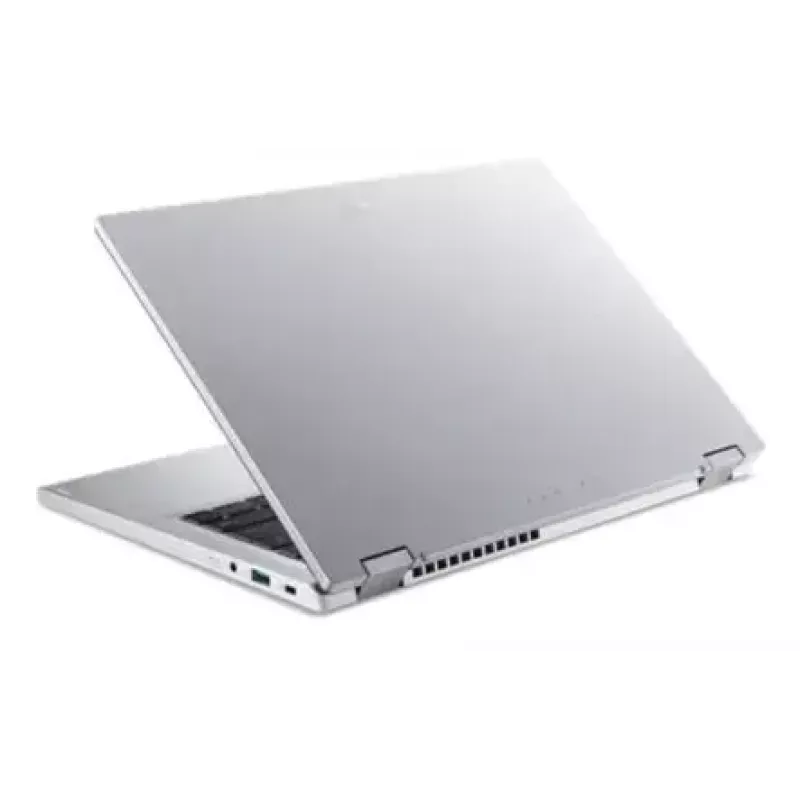 Konvertuojamas nešiojamas kompiuteris Acer Aspire Go Spin 14 AGSP14-31PT-36R6 — 14 colių WUXGA jutiklinis, Intel Core 3 N355 1.9 GHz, 16 GB LPDDR5, 512 GB SSD, Windows 11 Home, sidabrinis