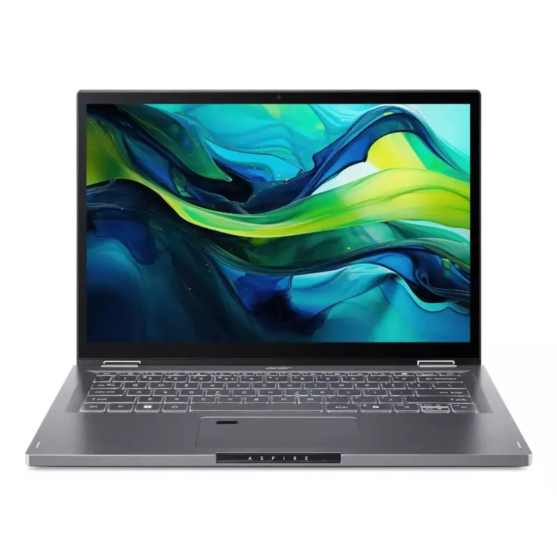 Hibridinis 2-in-1 nešiojamas kompiuteris Acer Aspire Spin 14 ASP14-52MTN Intel Core Ultra 5 115U, 14 colių WUXGA liečiamas, 16 GB LPDDR5x, 512 GB SSD, Windows 11 Home, pilka