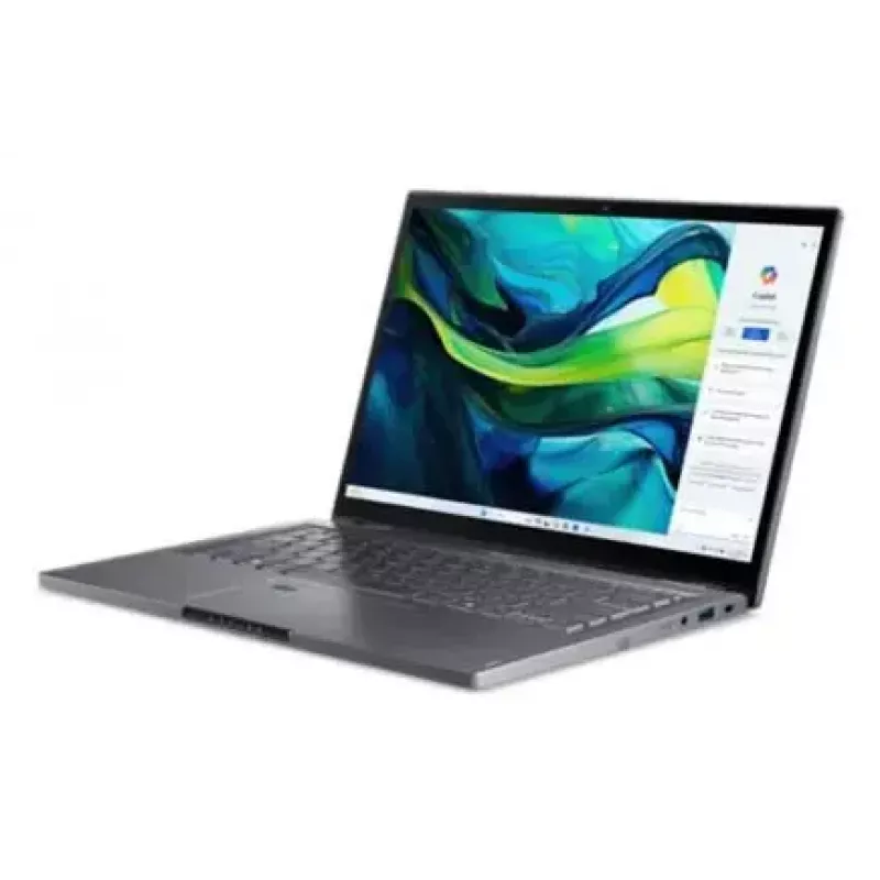 Nešiojamas konvertuojamas kompiuteris Acer Aspire Spin 14 ASP14-52MTN — Intel Core Ultra 7 155U, 14 colių WUXGA jutiklinis, 32 GB LPDDR5x, 1 TB SSD, Wi‑Fi 6E, Windows 11 Home