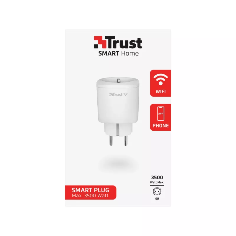 Išmanusis kištukas Trust 71289 3000 W Baltas Vidaus Belaidis Wi-Fi