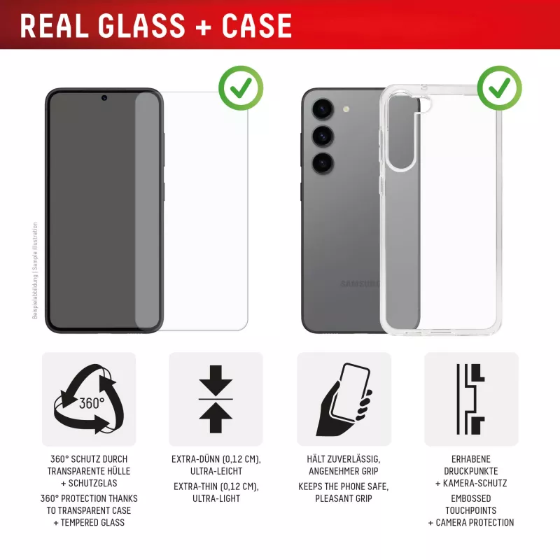 Displex ekrano apsauga + dėklas, skirtas „Samsung Galaxy S25 Ultra“, ekologiškas montavimo rėmelis, atsparus įbrėžimams