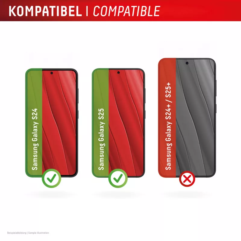 Displex ekrano apsauginis stiklas + dėklas, skirtas Samsung Galaxy S24/S25, Eco montavimo rėmelis, atsparus įbrėžimams