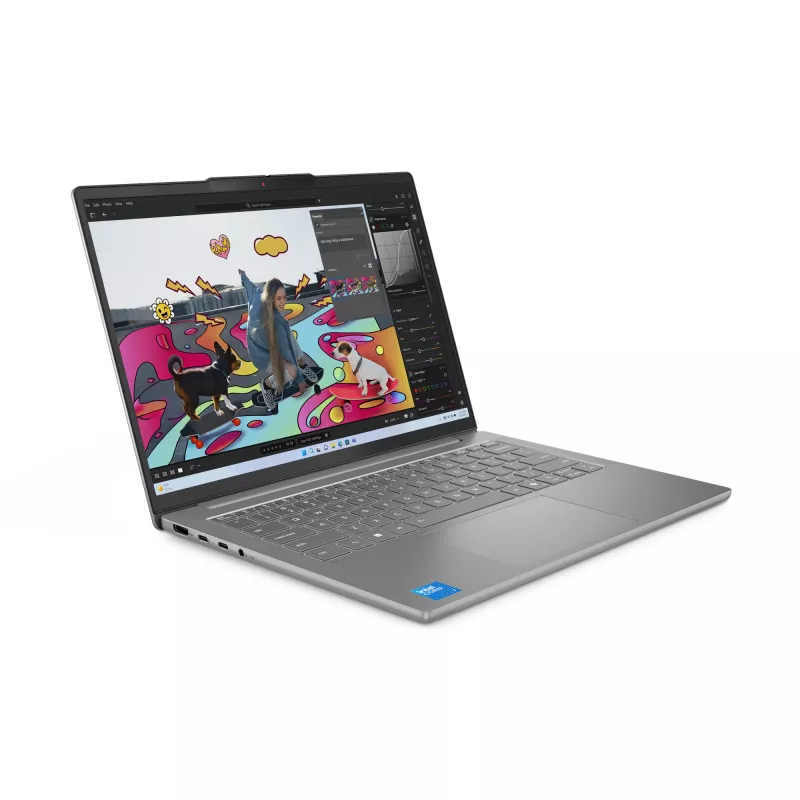 Nešiojamas kompiuteris Lenovo IdeaPad Slim 5 14IRH10R Intel Core 7 240H 35,6 cm (14 colių) WUXGA 16 GB DDR5-SDRAM 512 GB SSD Wi-Fi 7 (802.11be) Windows 11 Home Vokiška pilka