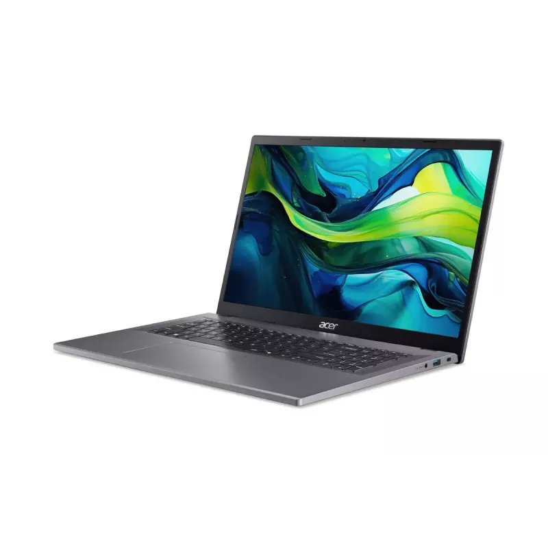 Nešiojamas kompiuteris Acer Aspire Go 17 AG17-31P-36CG — 17,3 colio Full HD, Intel Core 3 N355, 8 GB LPDDR5, 512 GB SSD, eShell, pilka