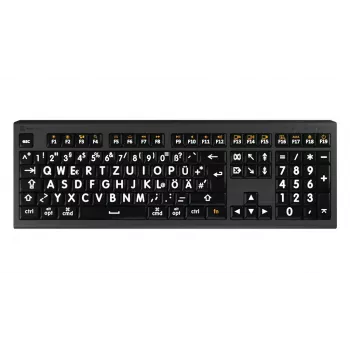 Logickeyboard LKB-LPWB-A2M-DE klaviatūra universali USB QWERTZ vokiška juoda