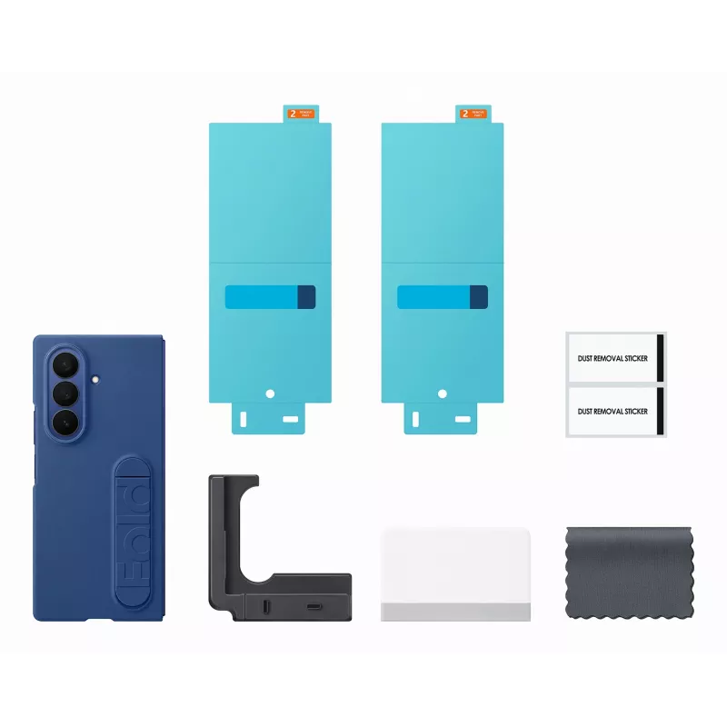 Apsauginis silikoninis dėklas Samsung Galaxy Fold7 — Mėlynas, modelis EF‑MF966CNEGWW