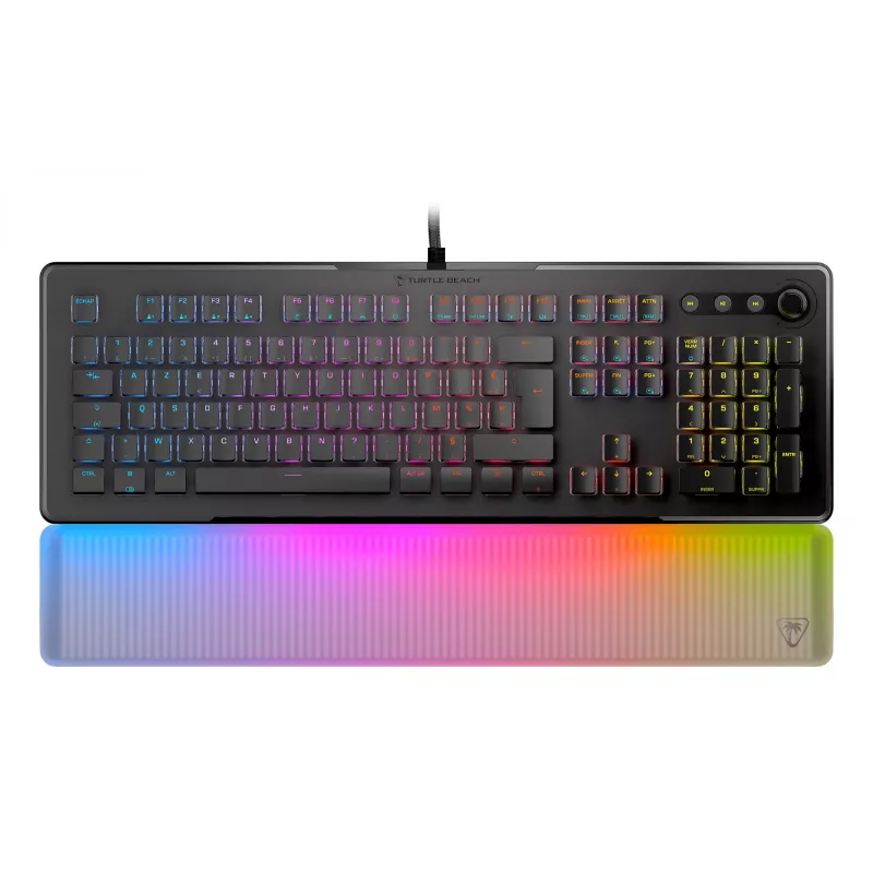 Turtle Beach Vulcan II Max klaviatūra, skirta žaidimams, USB, QWERTZ, vokiečių, juoda